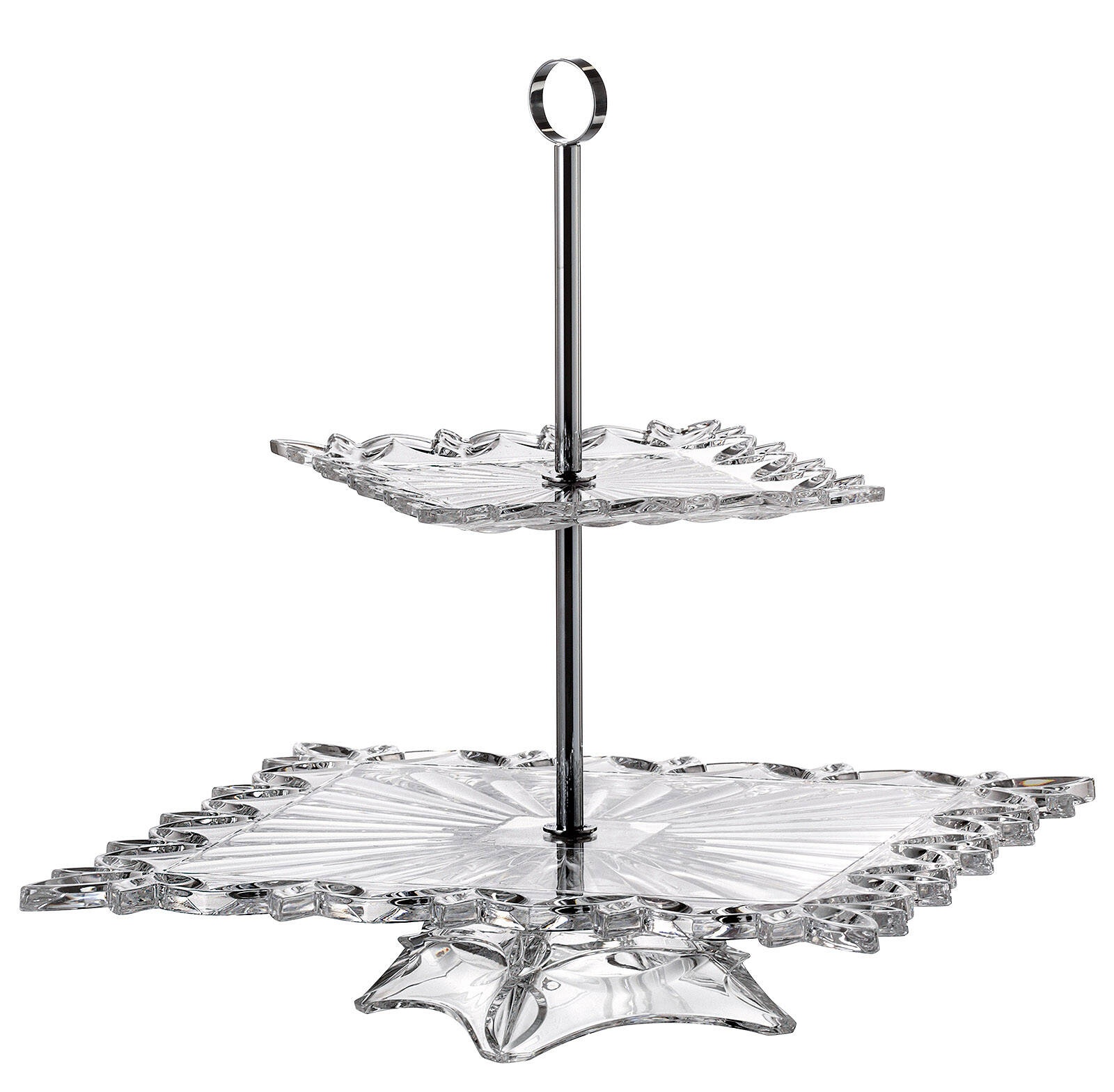 TWO TIERED SERVING DISH 35.5 cm